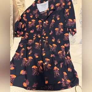 Men’s short sleeve shirt- jellyfish